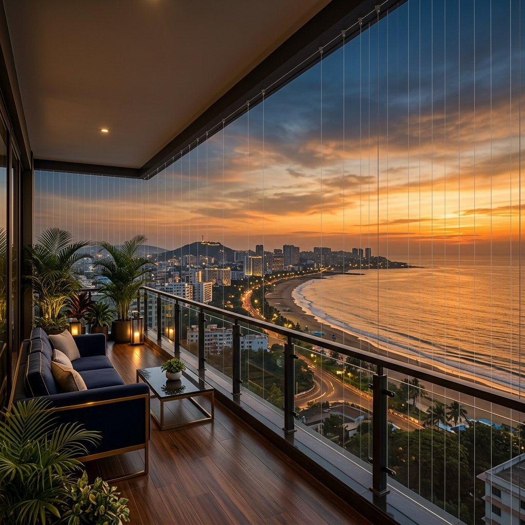 Premium balcony safety net installation Visakhapatnam